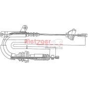 Metzger | Seilzug, Feststellbremse | 10.817