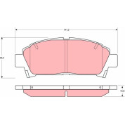 TRW | Bremsbelagsatz, Scheibenbremse | GDB1145