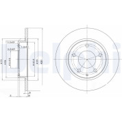 Delphi | Bremsscheibe | BG2806