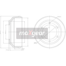 Maxgear | Bremstrommel | 19-2304