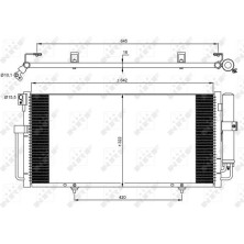 NRF | Kondensator, Klimaanlage | 35875