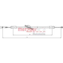 Metzger | Seilzug, Feststellbremse | 10.9436