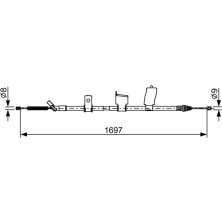 BOSCH | Seilzug, Feststellbremse | 1 987 482 627