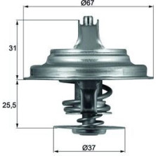 Mahle | Thermostat, Kühlmittel | TX 25 71D