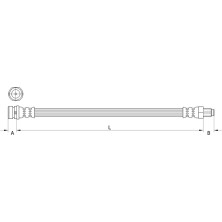 Metzger | Bremsschlauch | 4111333