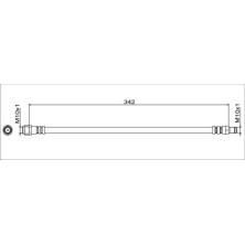 Metzger | Bremsschlauch | 4111787