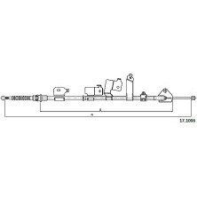 Metzger | Seilzug, Feststellbremse | 17.1096 Metzger | Seilzug, Feststellbremse | 17.1096