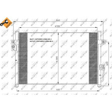NRF | Kondensator, Klimaanlage | ohne Entfeuchter | 35426