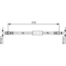 BOSCH | Bremsschlauch | 1 987 481 618
