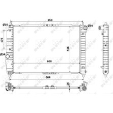 NRF | Kühler, Motorkühlung | 53902A