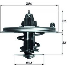 Mahle | Thermostat, Kühlmittel | TX 36 80D