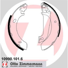 Zimmermann | Bremsbackensatz | 10990.101.6