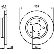 BOSCH | Bremsscheibe | 0 986 478 316