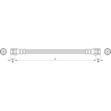 Metzger | Bremsschlauch | 4110446