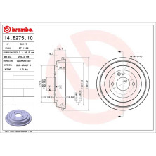 Brembo | Bremstrommel | 14.E275.10