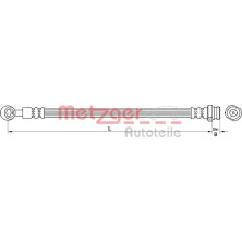 Metzger | Bremsschlauch | 4110672