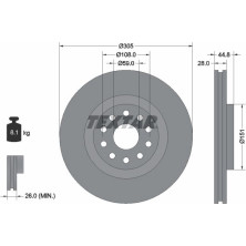 Textar | Bremsscheibe | 92115800