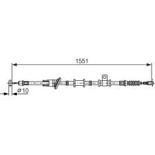 BOSCH | Seilzug, Feststellbremse | 1 987 482 400