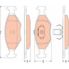 TRW | Bremsbelagsatz, Scheibenbremse | GDB1751