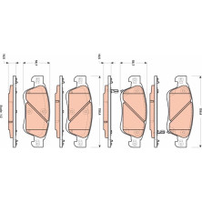 TRW | Bremsbelagsatz, Scheibenbremse | GDB3503