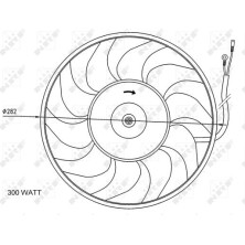 NRF | Lüfter, Motorkühlung | 47072