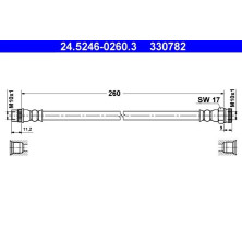 ATE | Bremsschlauch | 24.5246-0260.3