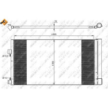 NRF | Kondensator, Klimaanlage | 35890