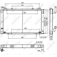 NRF | Kühler, Motorkühlung | 52154