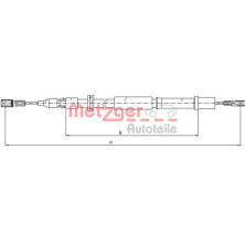 Metzger | Seilzug, Feststellbremse | 10.9832