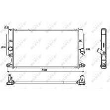 NRF | Kühler, Motorkühlung | 53181