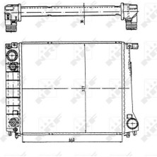 NRF | Kühler, Motorkühlung | 51350