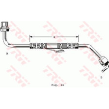TRW | Bremsschlauch | PHD249
