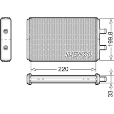 Denso | Wärmetauscher, Innenraumheizung | DRR12016