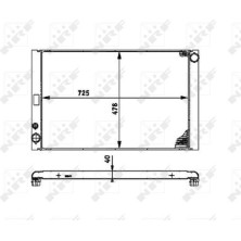 NRF | Kühler, Motorkühlung | 53716
