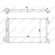 NRF | Kühler, Motorkühlung | 58294