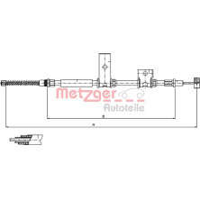 Metzger | Seilzug, Feststellbremse | 17.5014