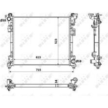 NRF | Kühler, Motorkühlung | 53900