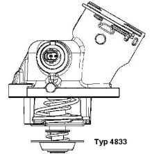 Wahler | Thermostat, Kühlmittel | 4833.100D