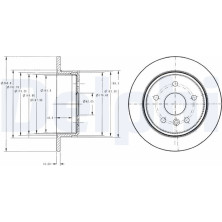 Delphi | Bremsscheibe | BG3178