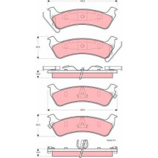 TRW | Bremsbelagsatz, Scheibenbremse | GDB4124