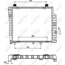 NRF | Kühler, Motorkühlung | 50533