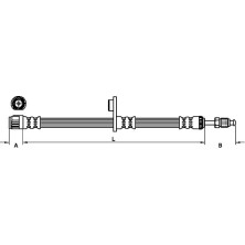 Metzger | Bremsschlauch | 4110749