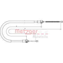 Metzger | Seilzug, Feststellbremse | 10.6892