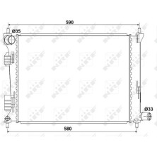NRF | Kühler, Motorkühlung | 53166