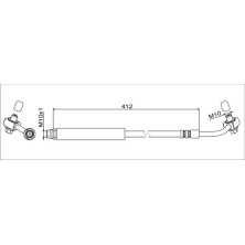 Metzger | Bremsschlauch | 4111348