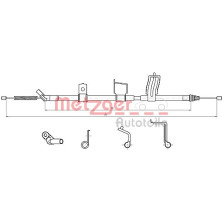 Metzger | Seilzug, Feststellbremse | 17.0330