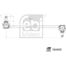 febi bilstein | Stange/Strebe, Stabilisator | 184409