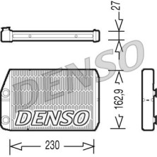 Denso | Wärmetauscher, Innenraumheizung | DRR09034