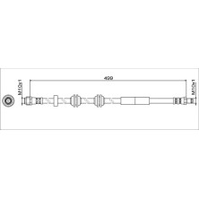 Metzger | Bremsschlauch | 4111776