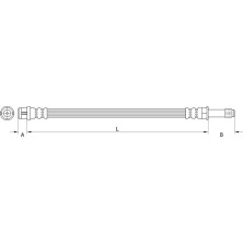 Metzger | Bremsschlauch | 4111368